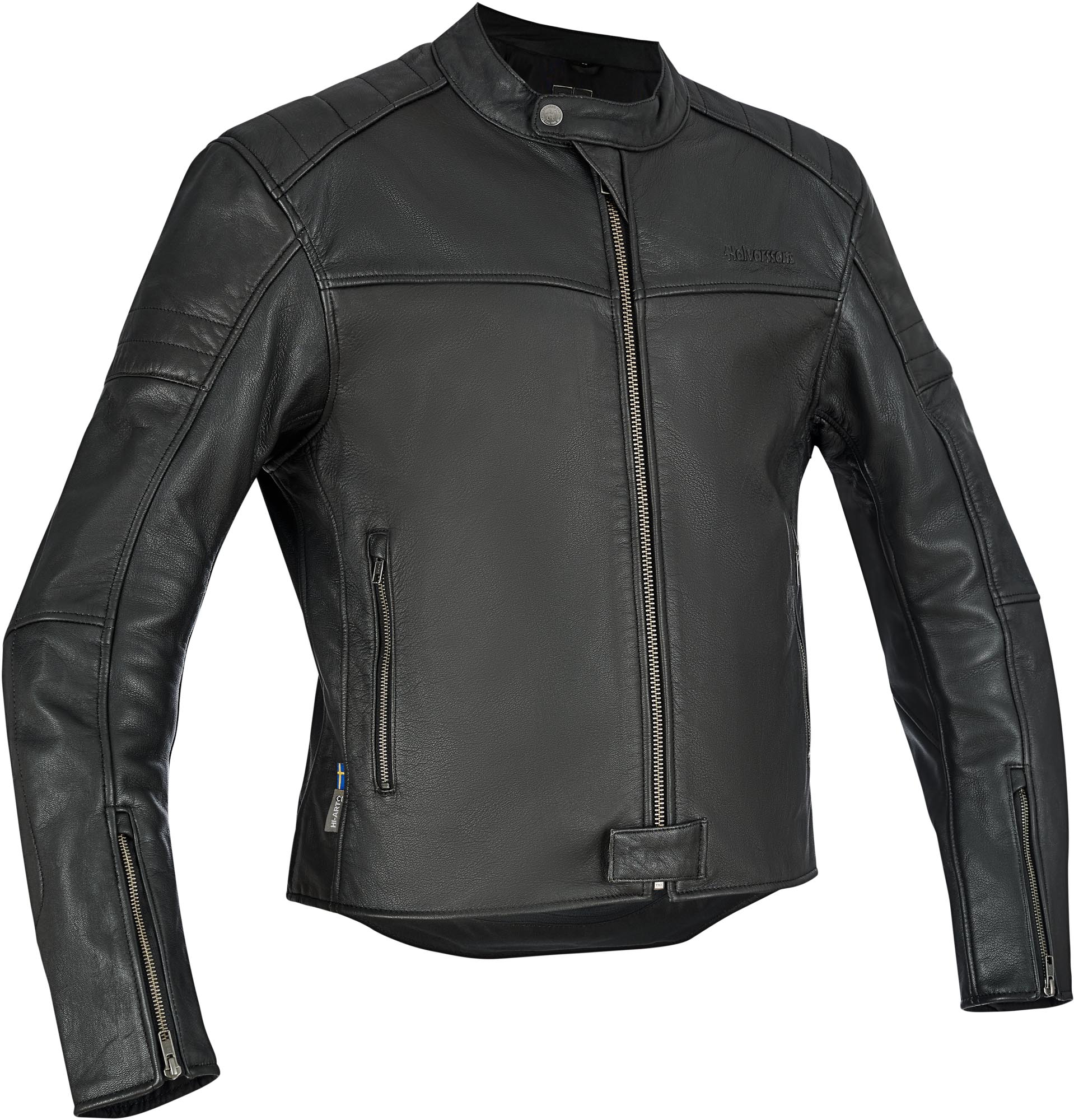 Halvarssons Storhagen Veste en cuir moto, noir, taille 56 pour Hommes