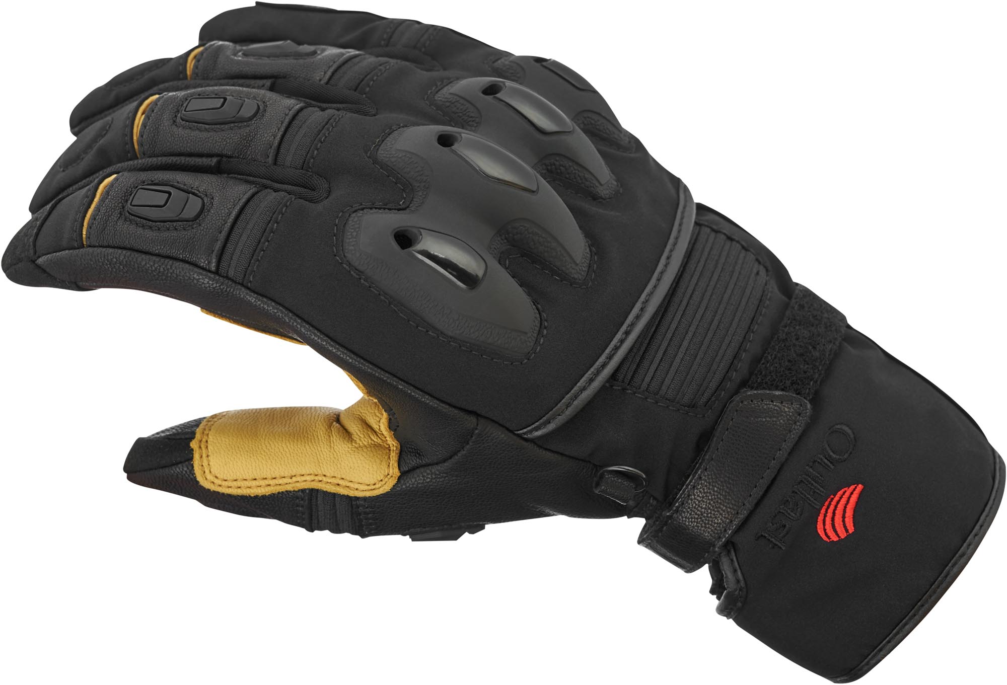 Halvarssons Flon WP Gants de moto imperméables, noir-jaune, taille 3XL pour Hommes