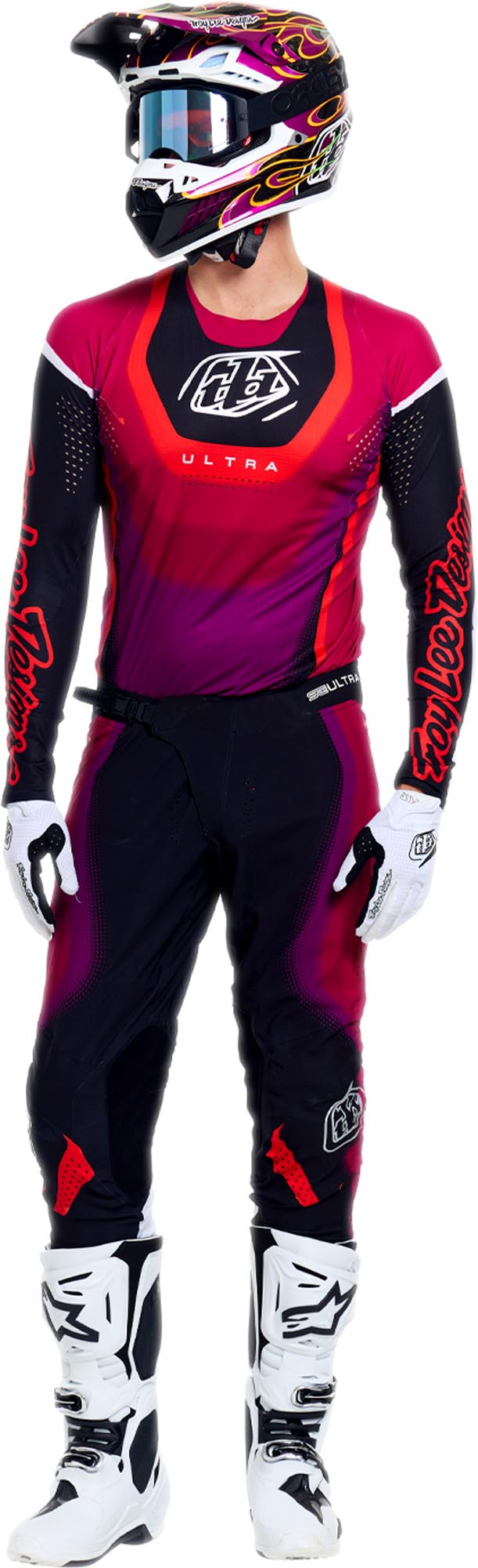 Photos - Motorcycle Clothing TLD Troy Lee Designs SE Ultra Vision Motocross Pants, black-purple, Size 32 for Men
