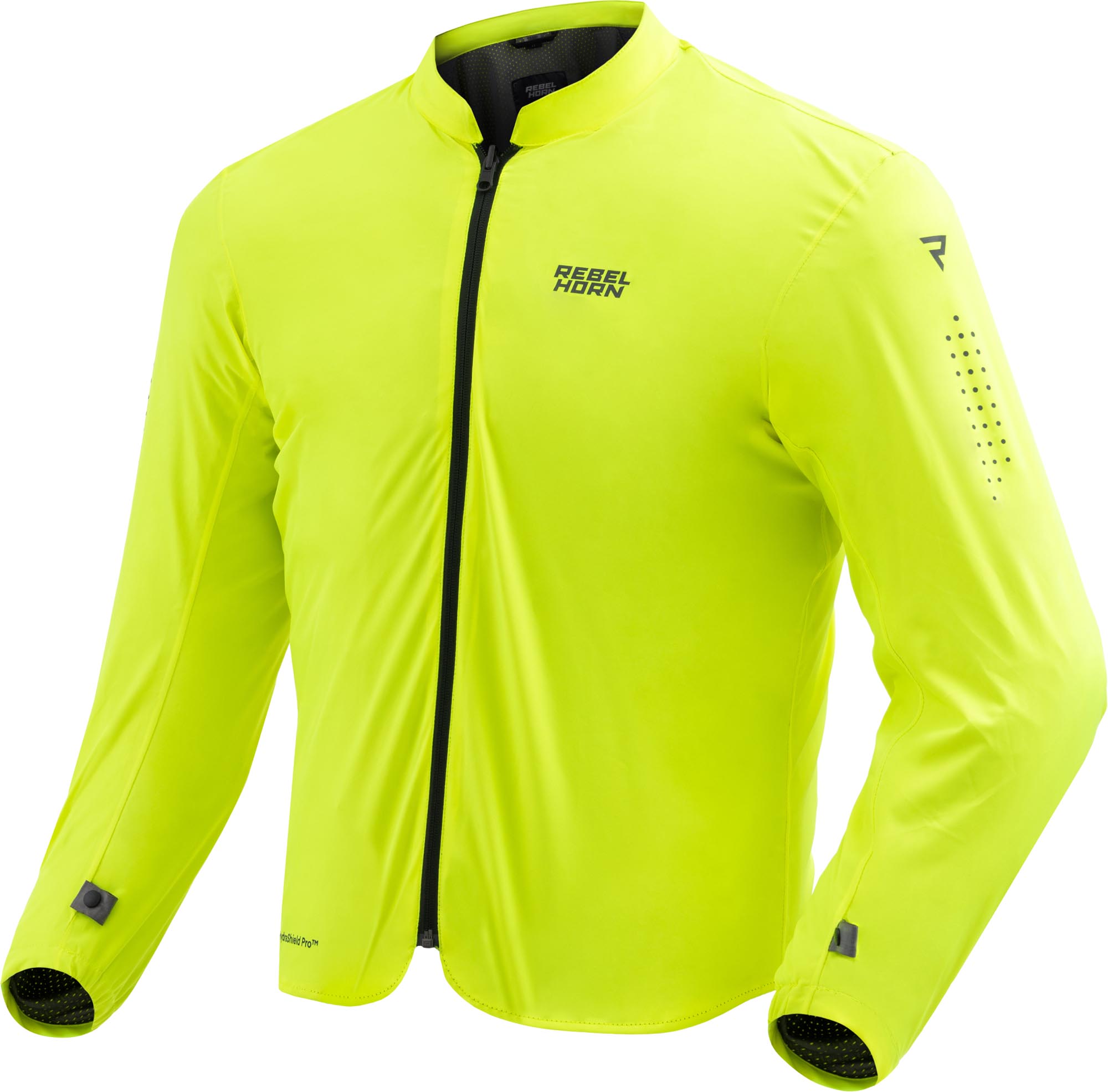 Rebelhorn In&Out HydraShield Pro Veste imperméable moto, jaune, taille 2XL pour Hommes