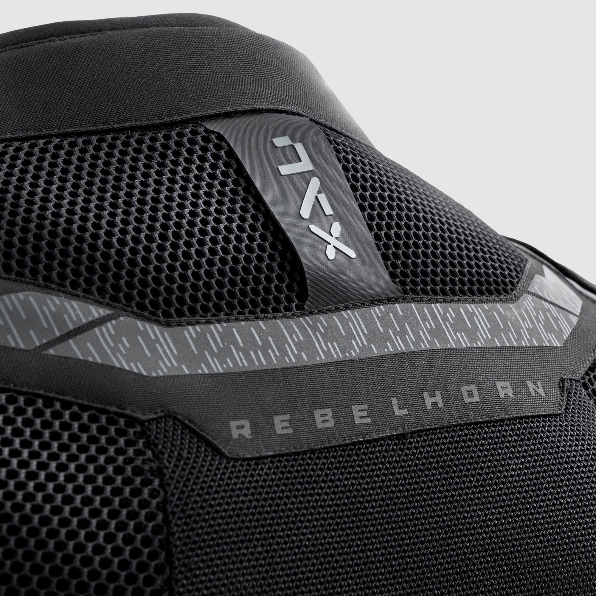 Side view of Rebelhorn Jax waterproof Motorcycle Textile Jacket, black, Size 4XL for Men