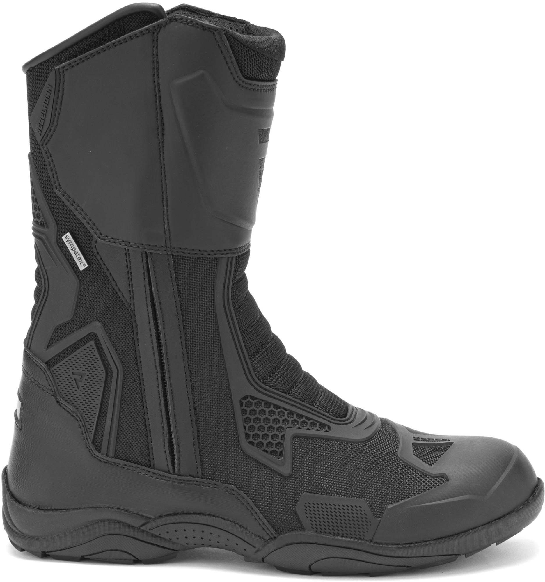 Side view of Rebelhorn Range waterproof Motorcycle Boots, Size 39 for Men