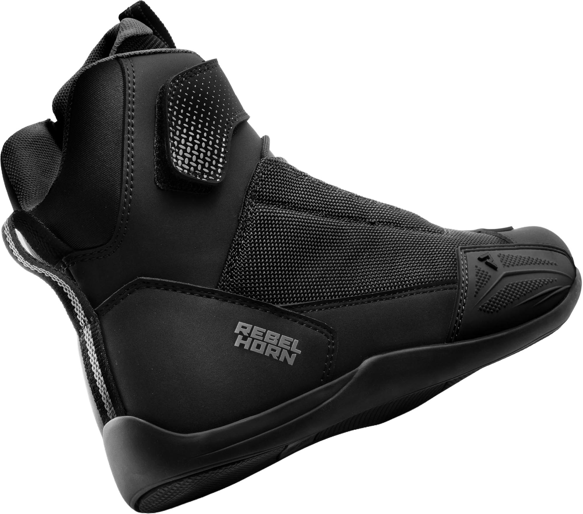 Side view of Rebelhorn Swift Motorcycle Shoes, black, Size 44 for Men