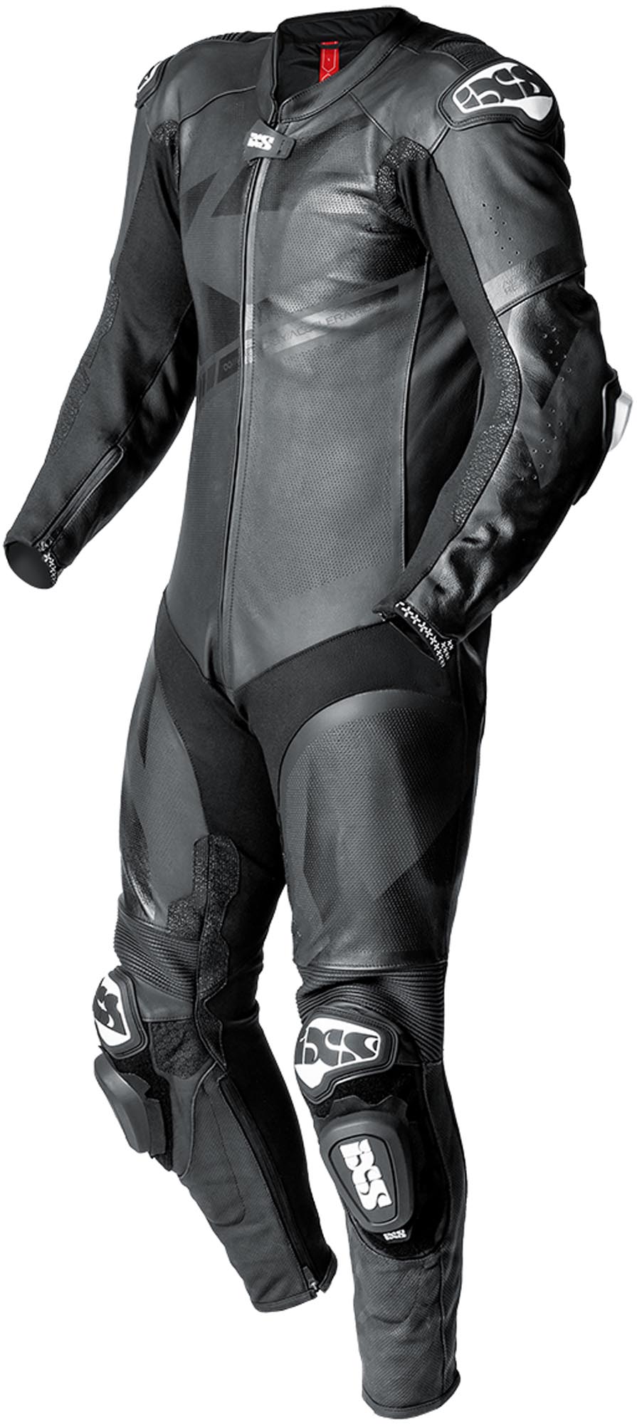 IXS Ace 1.0 One Piece Motorcycle Leather Suit, black, Size M for Men-image-455579109
