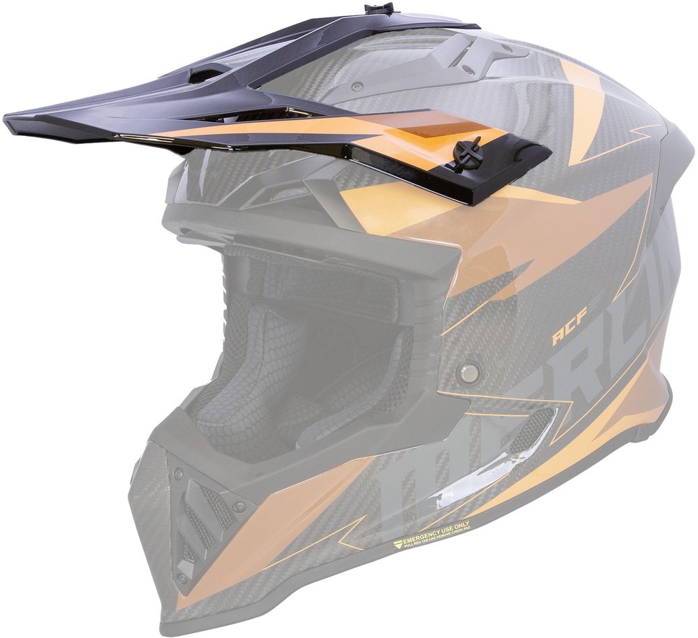 Merlin Recon Code Gloss Carbon Helmet Peak