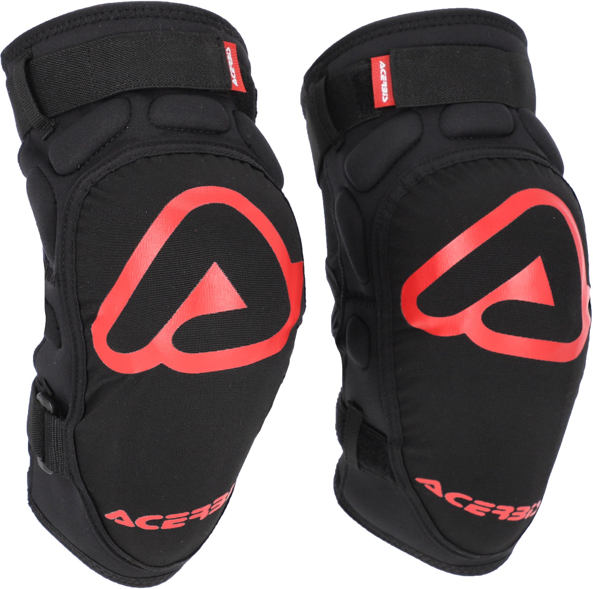 Acerbis Soft Logo Youth Knee Protectors, red for Kids-image-771200243