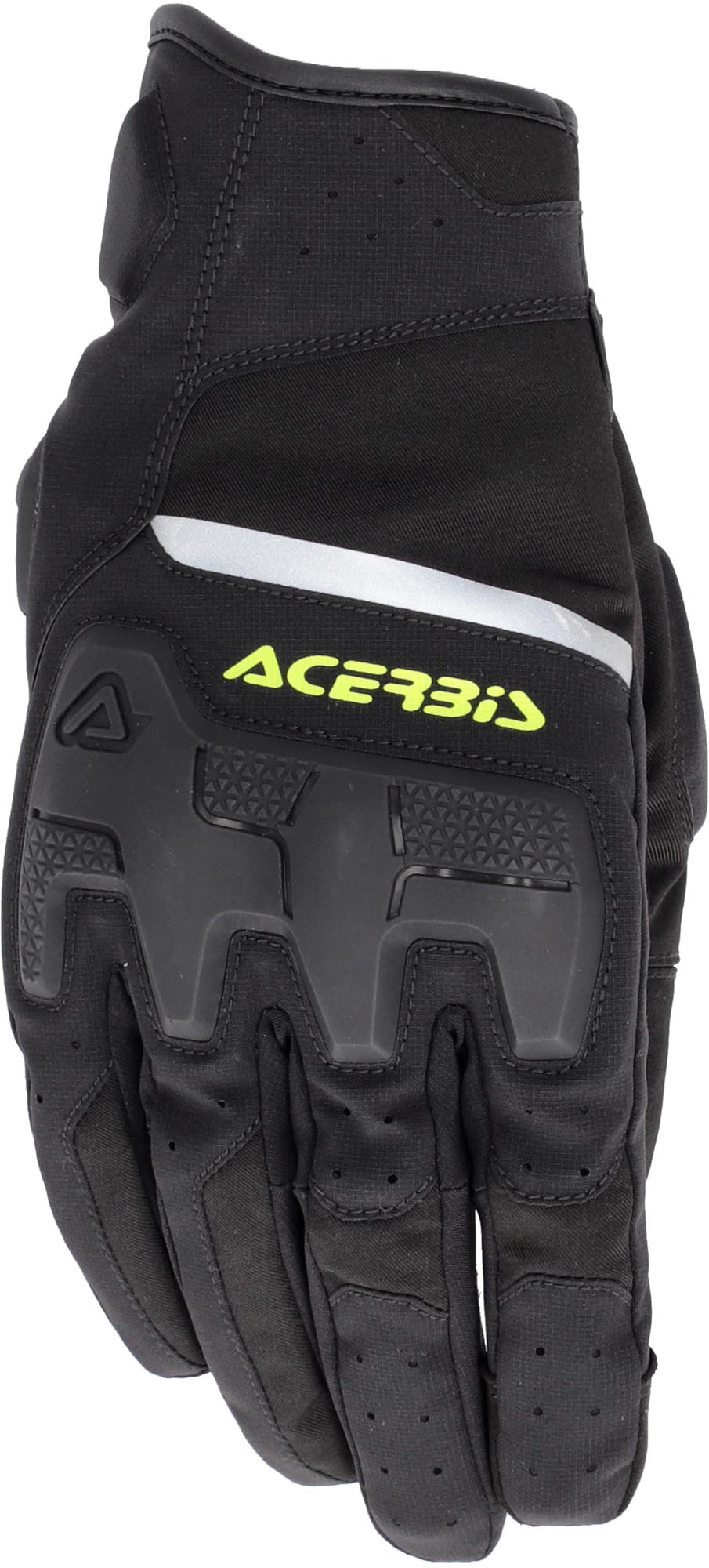 Side view of Acerbis X-Street WP waterproof Motorcycle Gloves, black-yellow, Size XL for Men