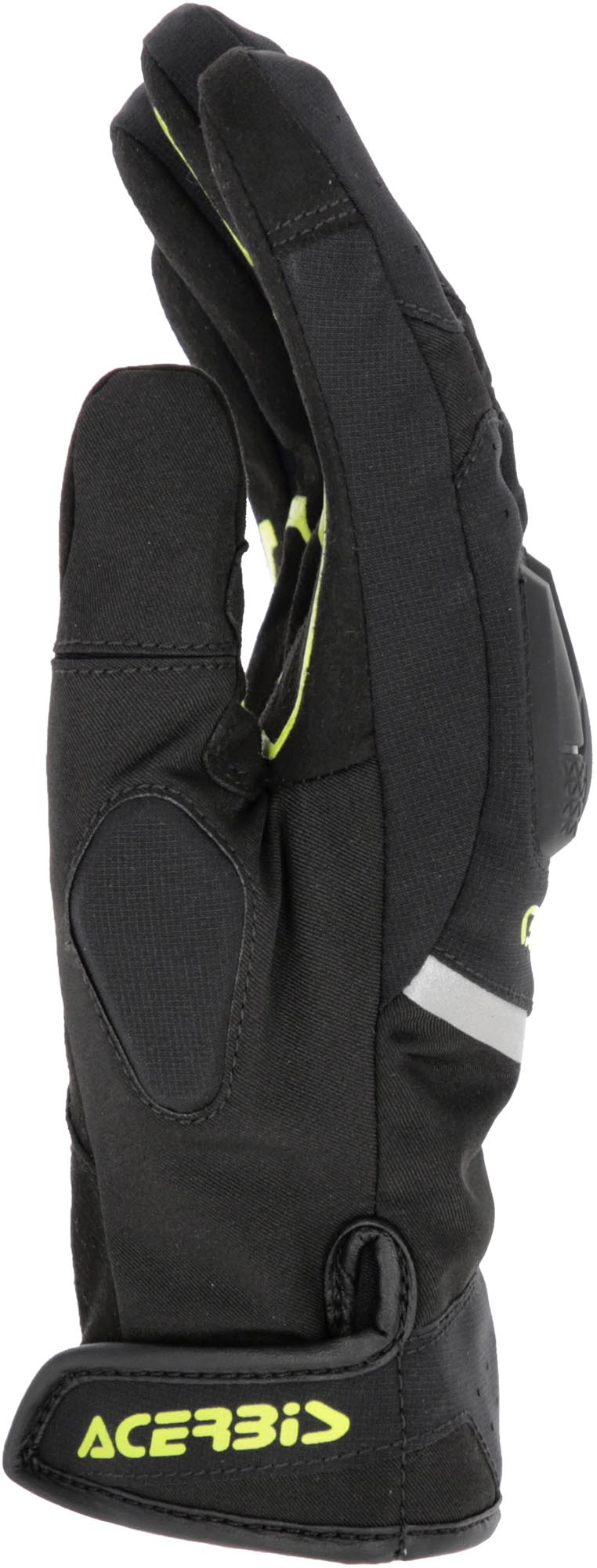 Side view of Acerbis X-Street WP waterproof Motorcycle Gloves, black-yellow, Size XL for Men