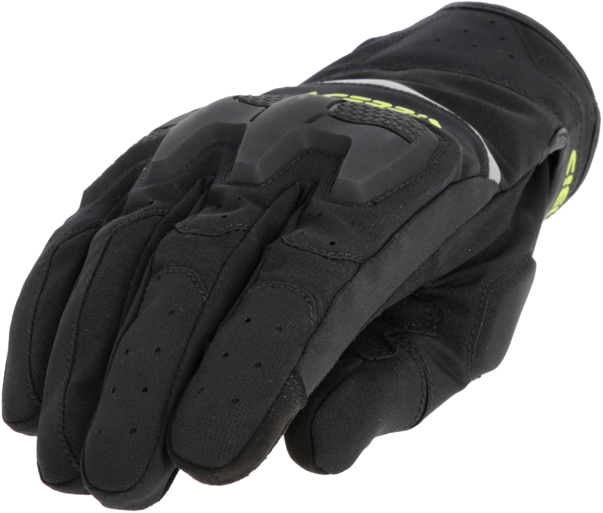 Acerbis X-Street WP waterproof Motorcycle Gloves, black-yellow, Size XL for Men