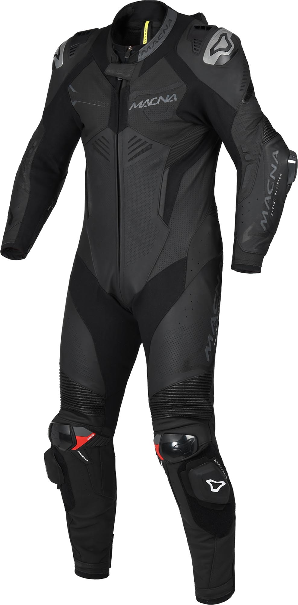 Macna Chromiq One Piece Motorcycle Leather Suit, black, Size 52 for Men-image-895457761