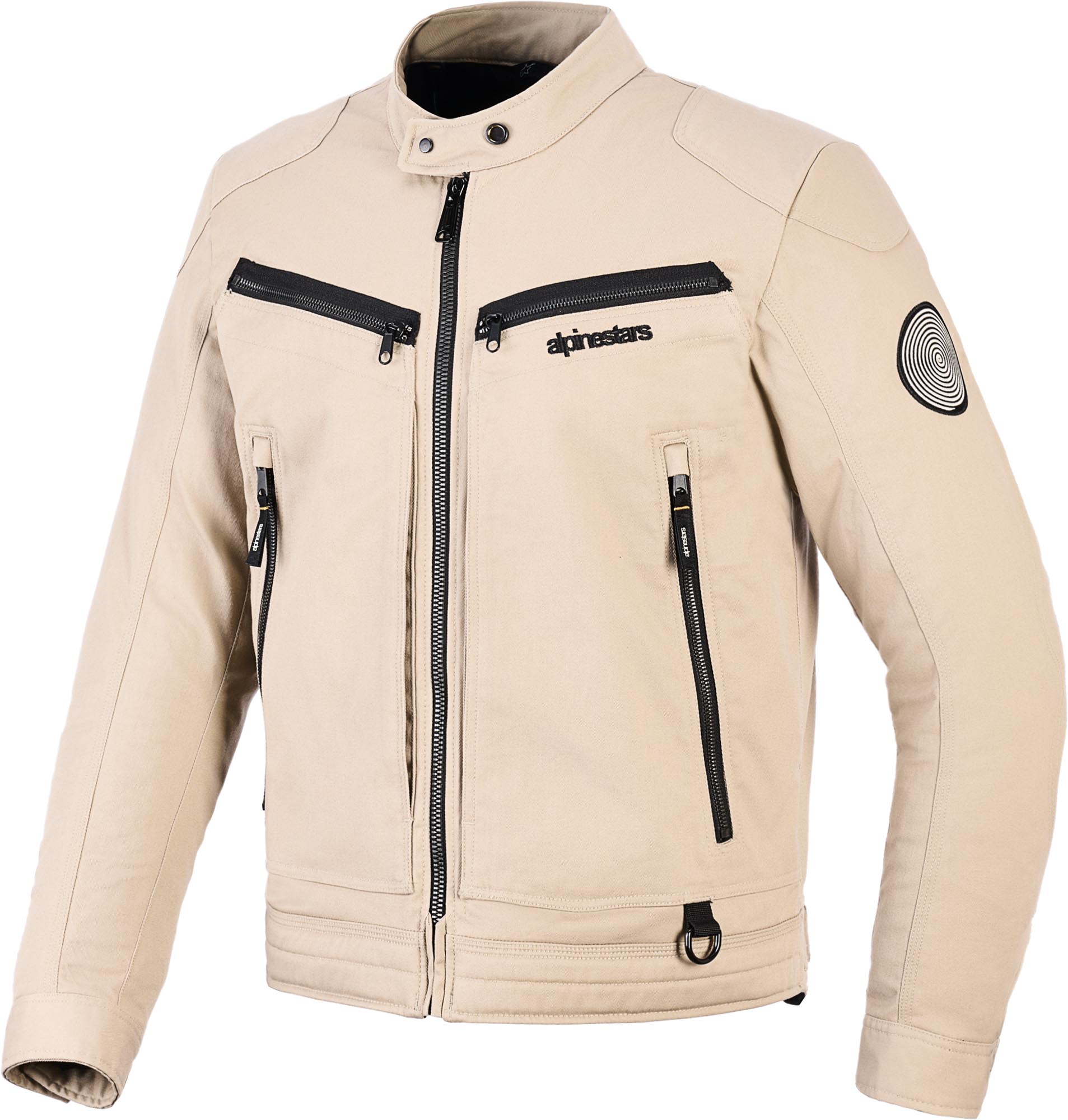 Alpinestars Men's Beige Bruiser Motorcycle Textile Jacket, Size 4XL For