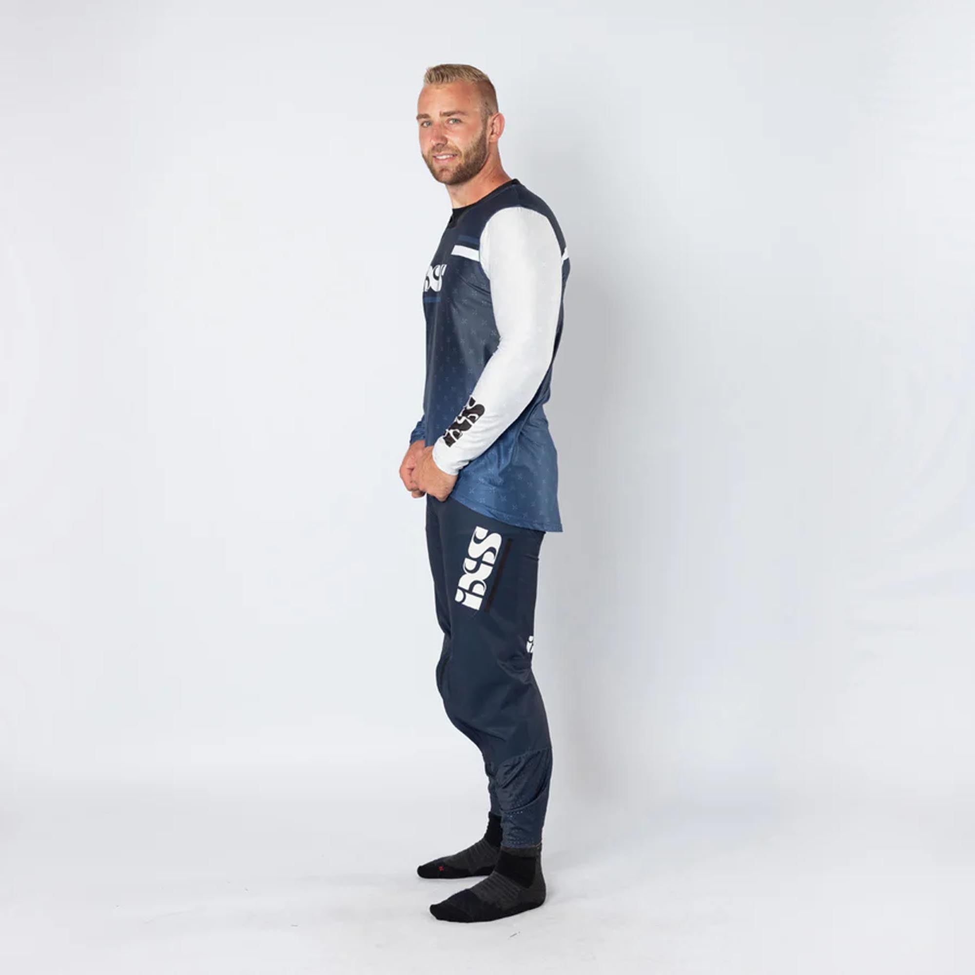 Side view of IXS Trigger-MX 1.0 Motocross Jersey, Size L for Men