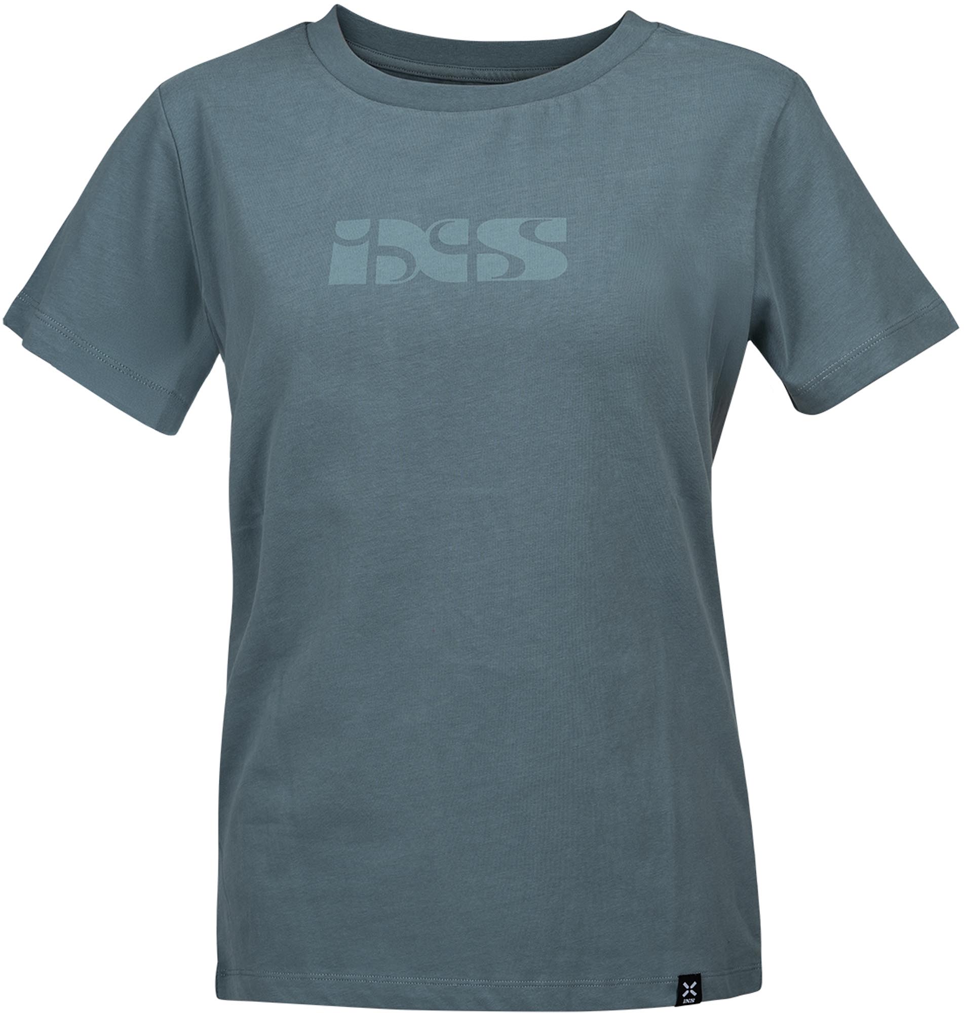 IXS Brand 1.1 Ladies T-Shirt, grey-blue, Size S for Women-image-895469419