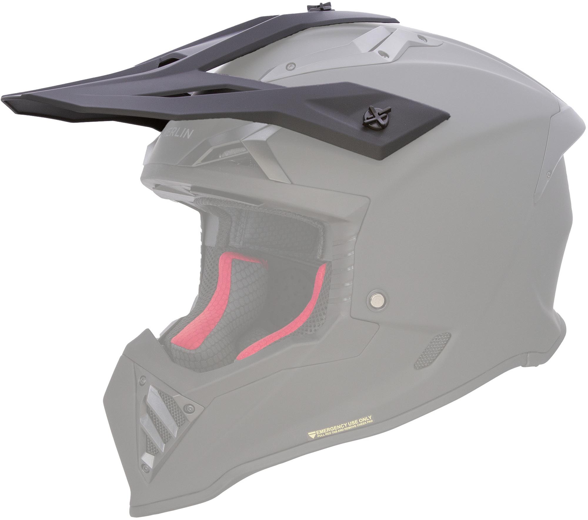 Merlin Recon Gravel Matt Helmet Peak for Men-image-713725758