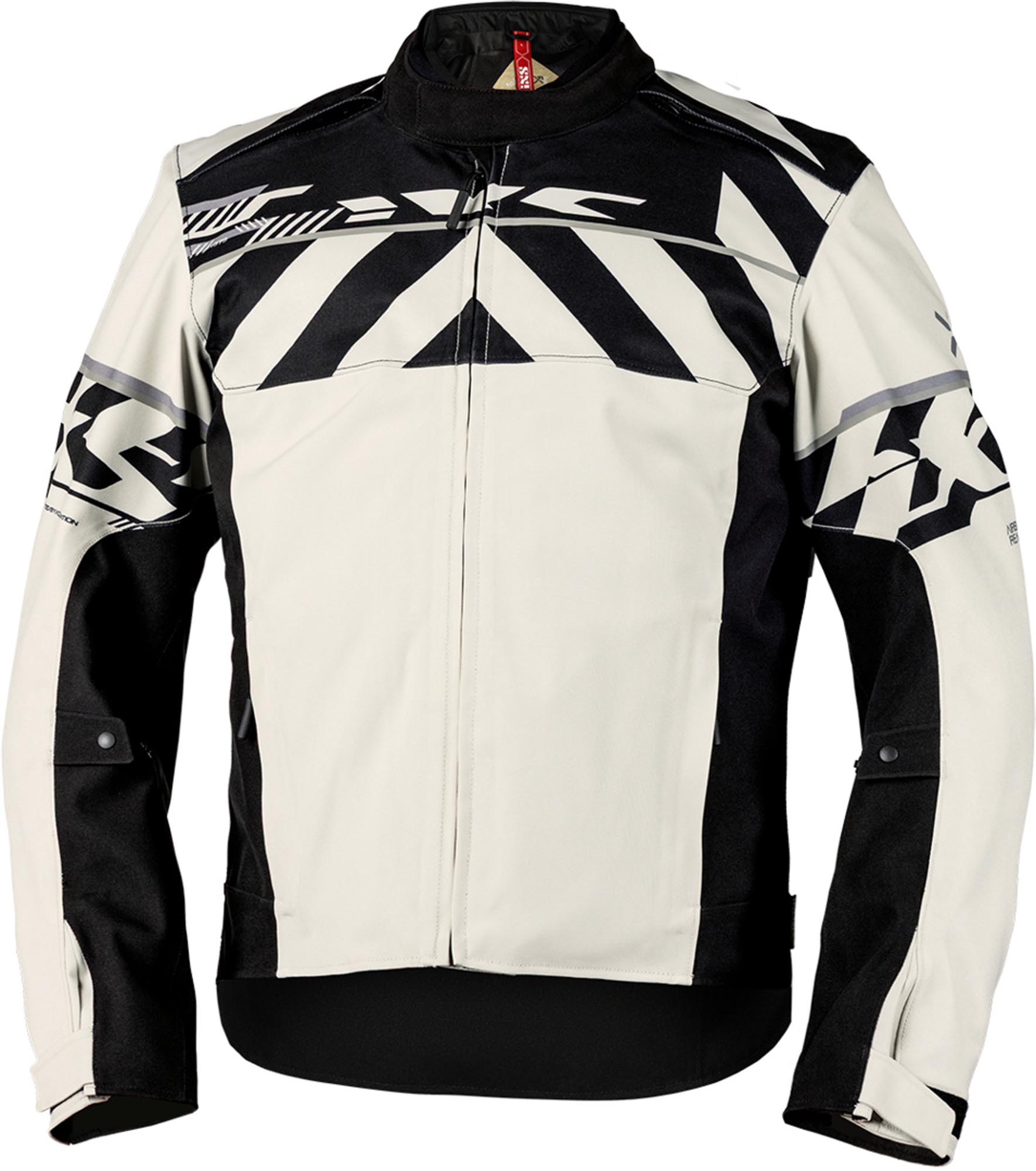 Ixs Rapid-Stx 2.1 Waterproof Motorcycle Textile Jacket, Black-Grey, Size 5XL For Men