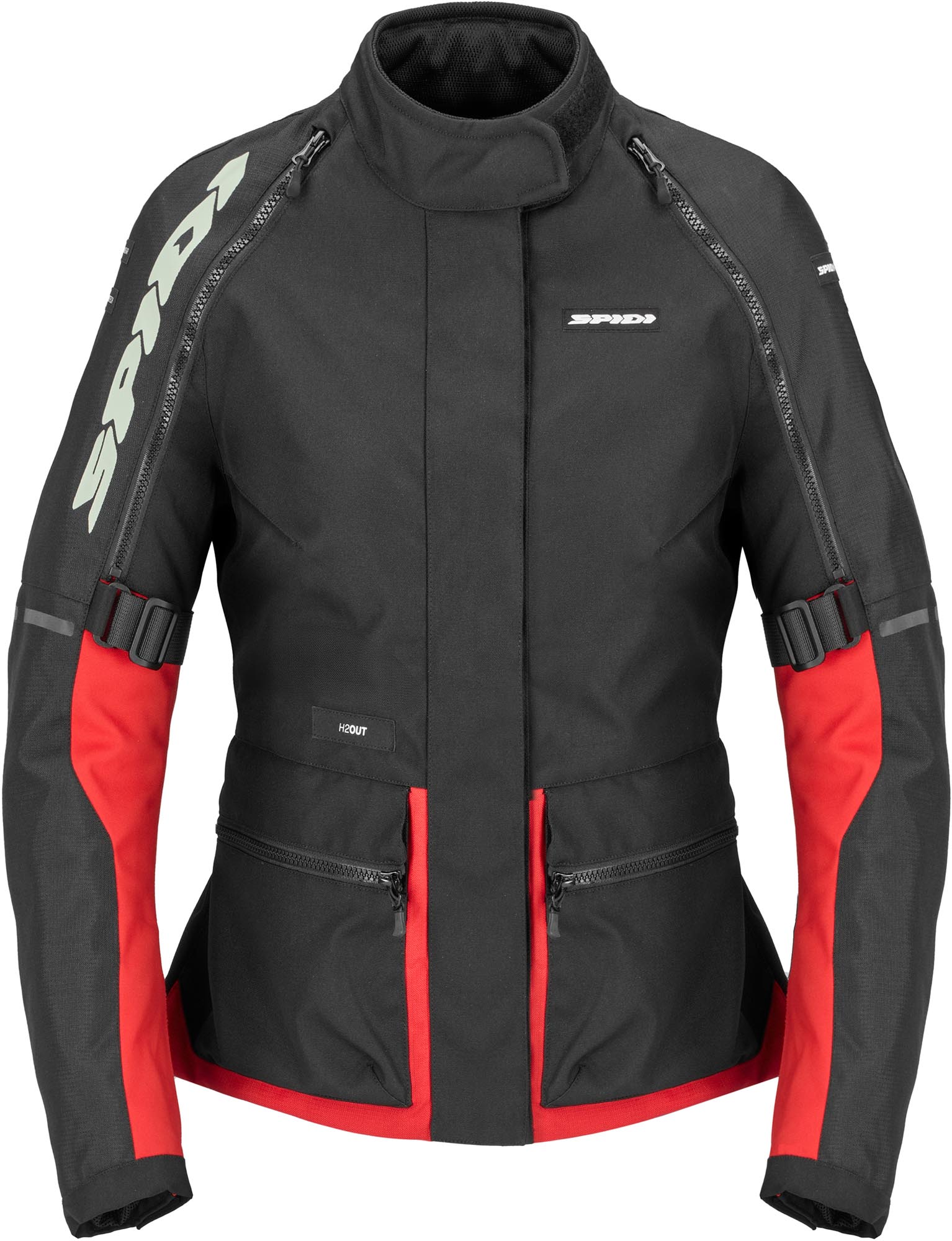 Spidi Ridemaster Waterproof Ladies Motorcycle Textile Jacket, Red, Size L For Women