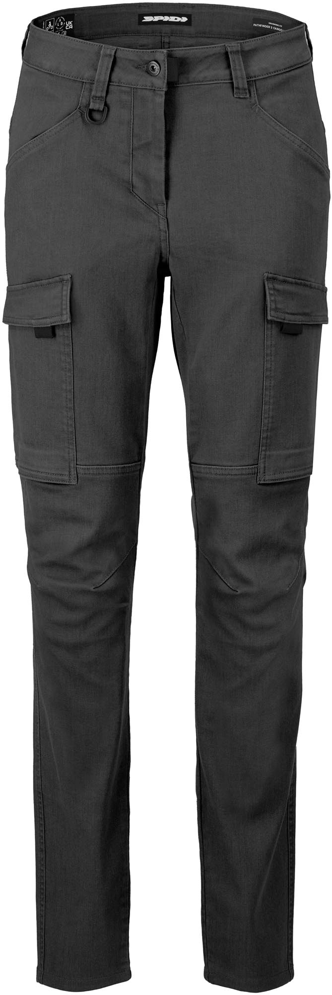 Spidi Pathfinder 2 Cargo Tech Ladies Motorcycle Textile Pants, Black-Grey, Size 33 For Women