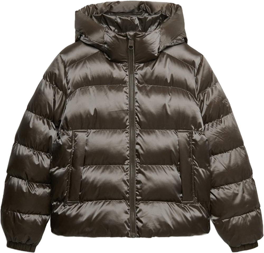 Superdry & Co Kiiltävä tikattu takki