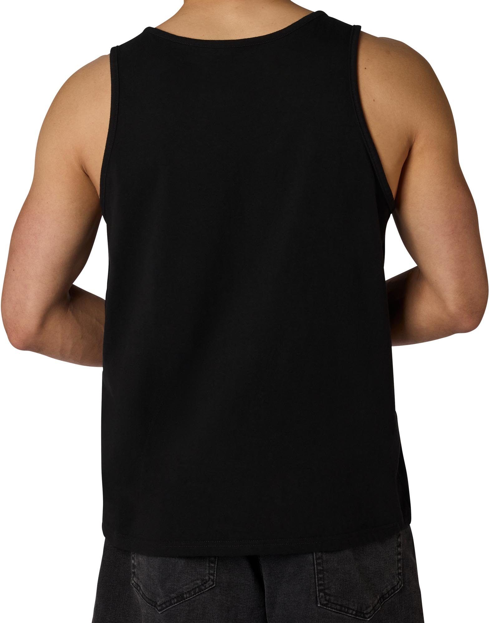 Side view of FOX Head 195 Original Tank Top, black, Size L for Men