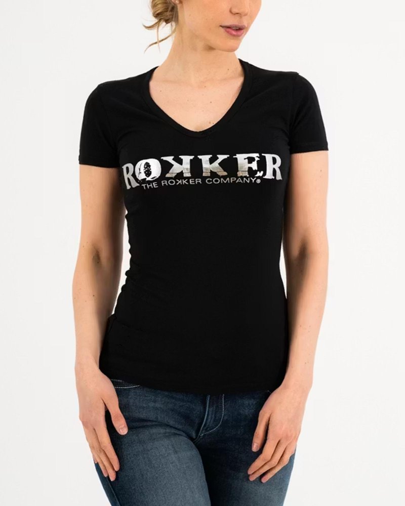 Rokker Logo Damen T-Shirt