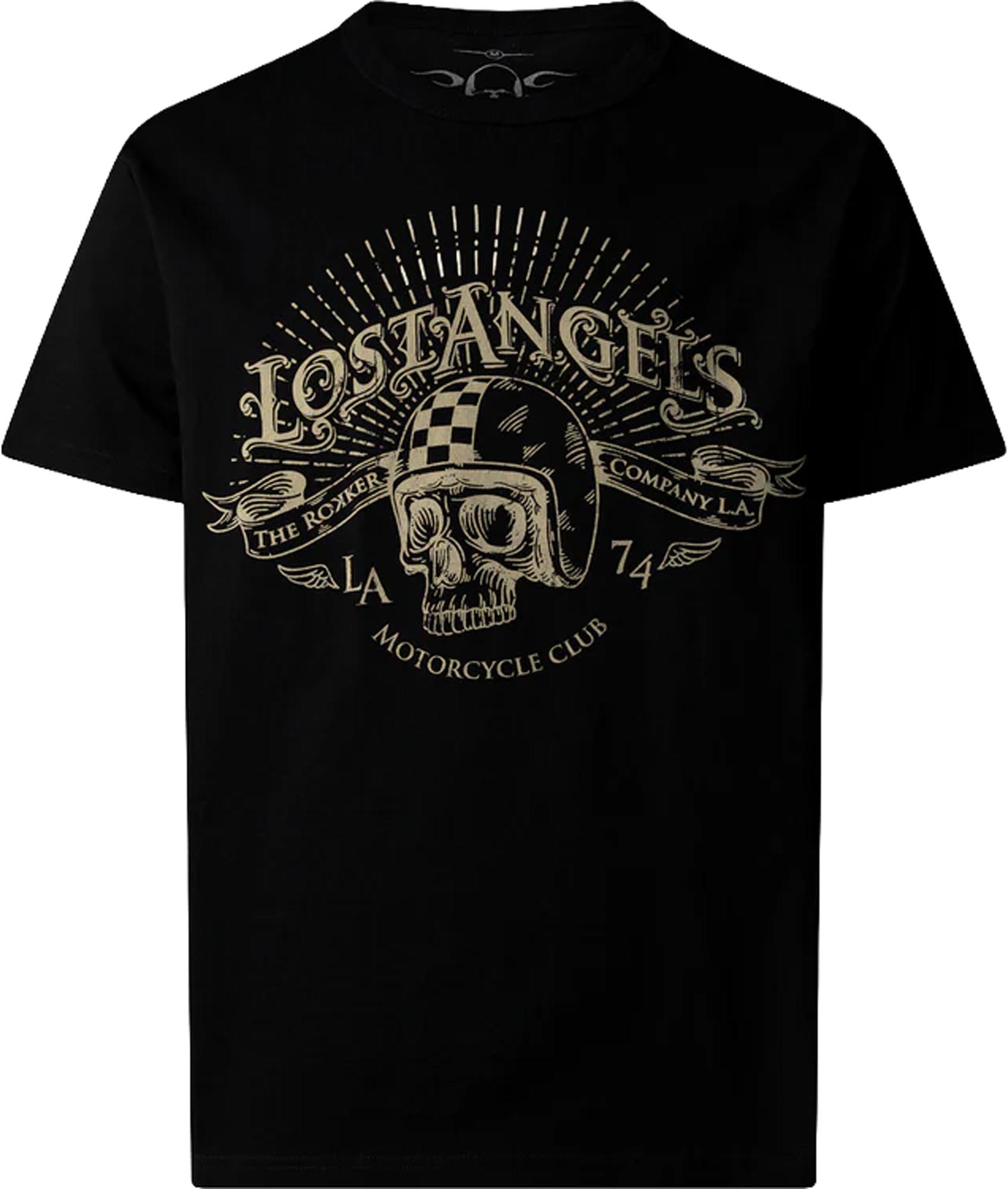 Rocker Lost Angels T-Shirt, Black, Size 2XL For Men
