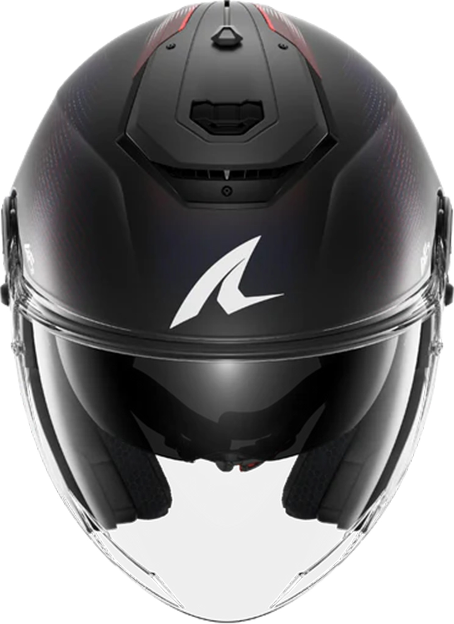 Side view of Shark RS Carbon Speed-Tech Mat Jet Helmet, carbon-red-blue, Size 2XL for Men