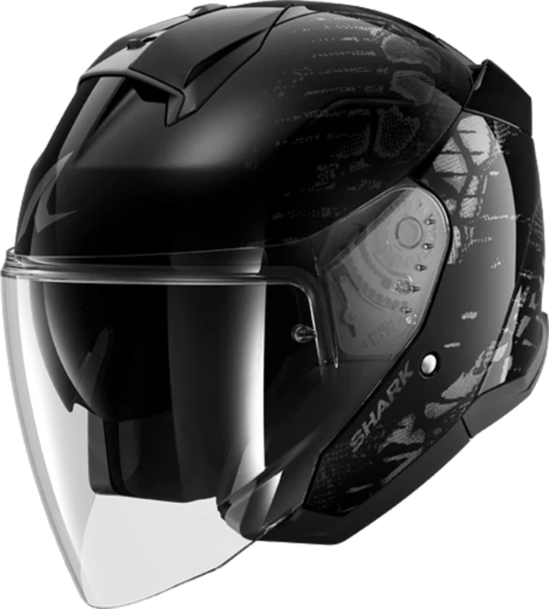 Shark Skwal Reptaia Jet Helmet, Size 2XL for Men-image-962583298