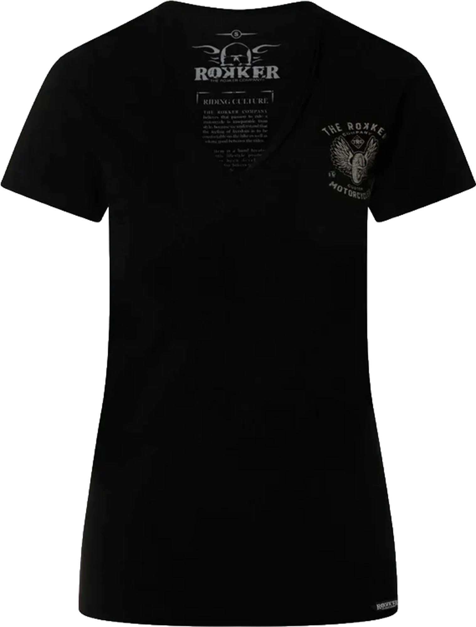 Rokker Flying Wheel Ladies T-Shirt, Size XS for Women-image-967346827
