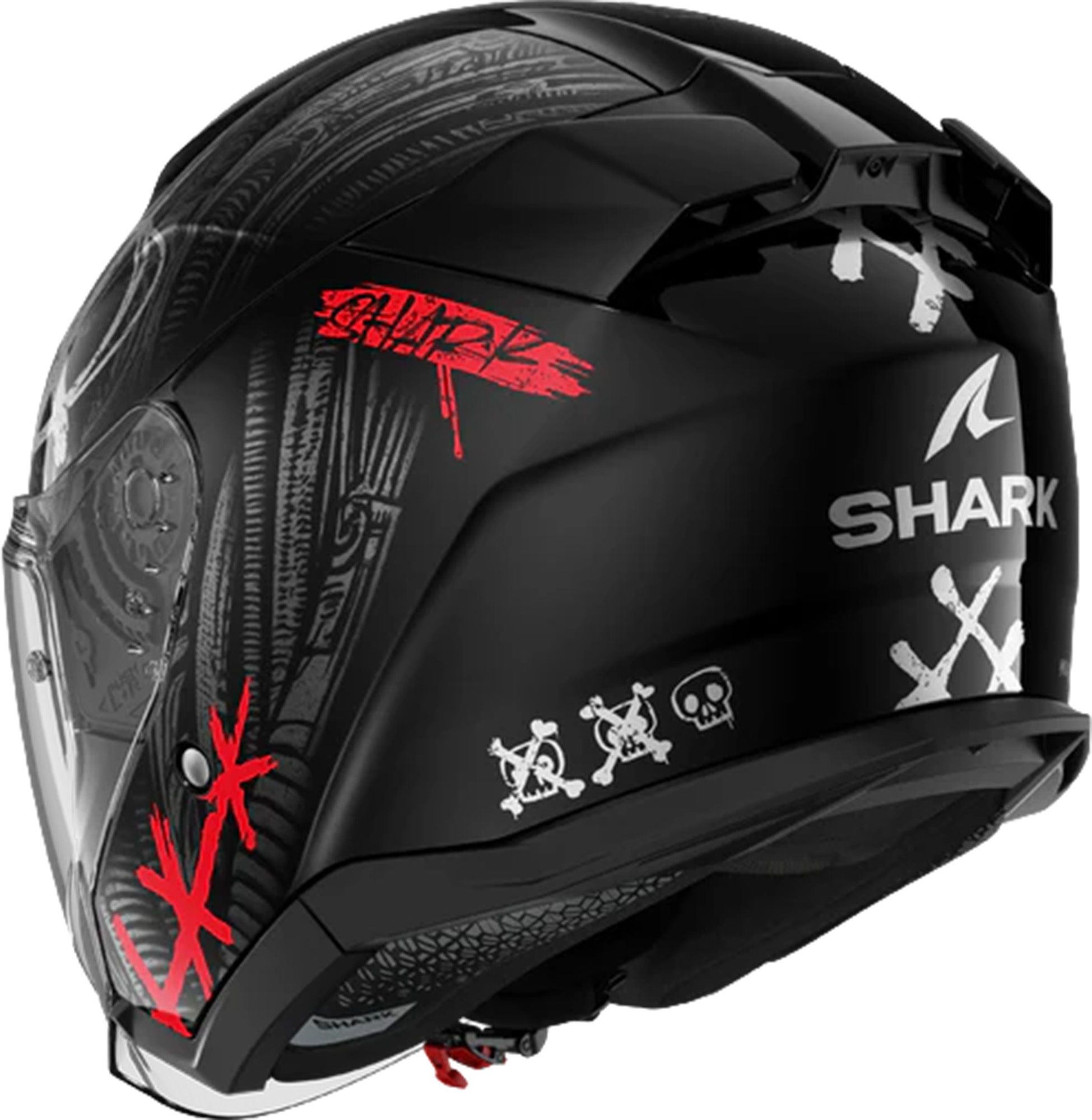 Side view of Shark Skwal Shiever Jet Helmet, Size 2XL for Men