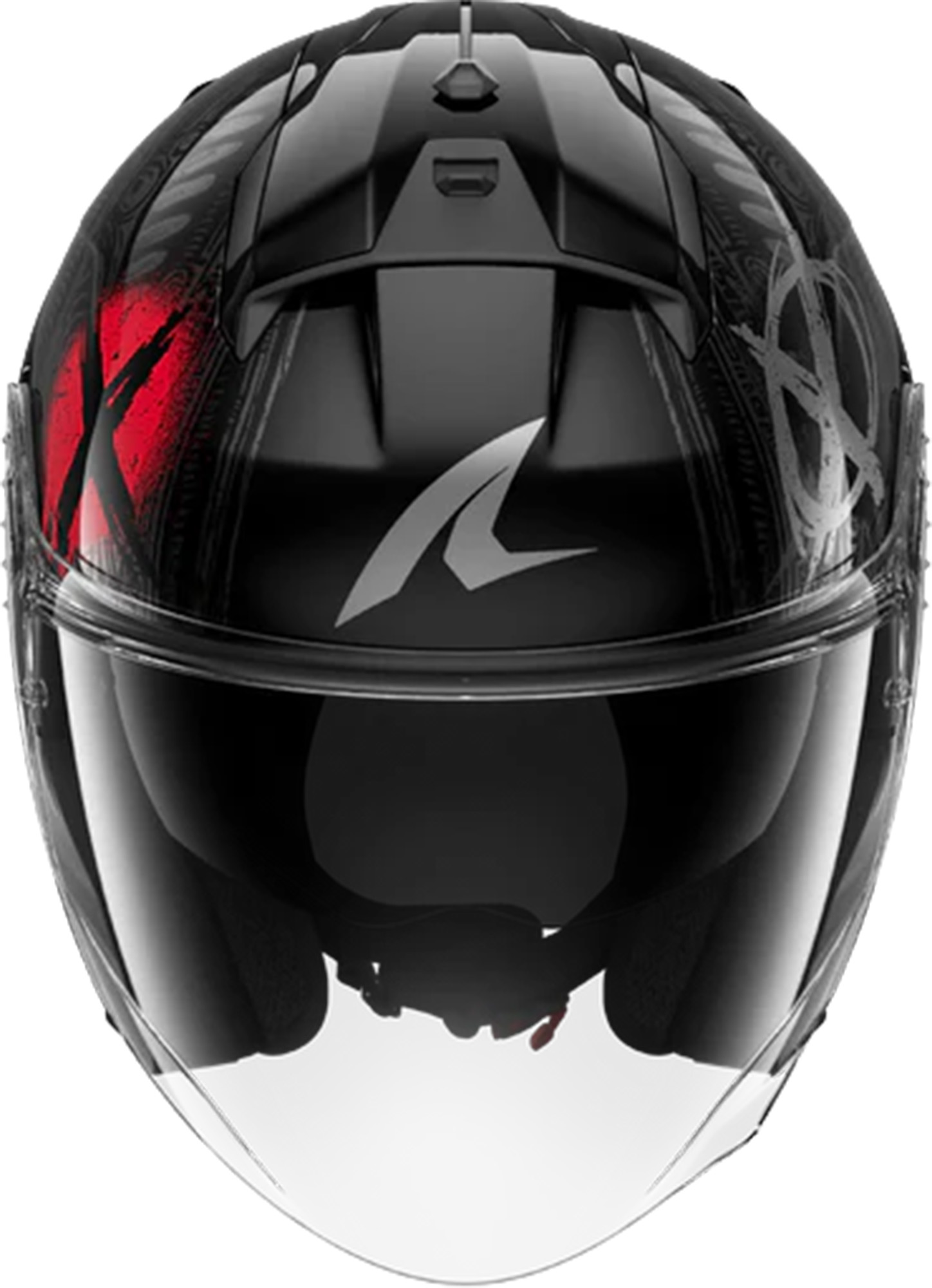 Side view of Shark Skwal Shiever Jet Helmet, Size 2XL for Men