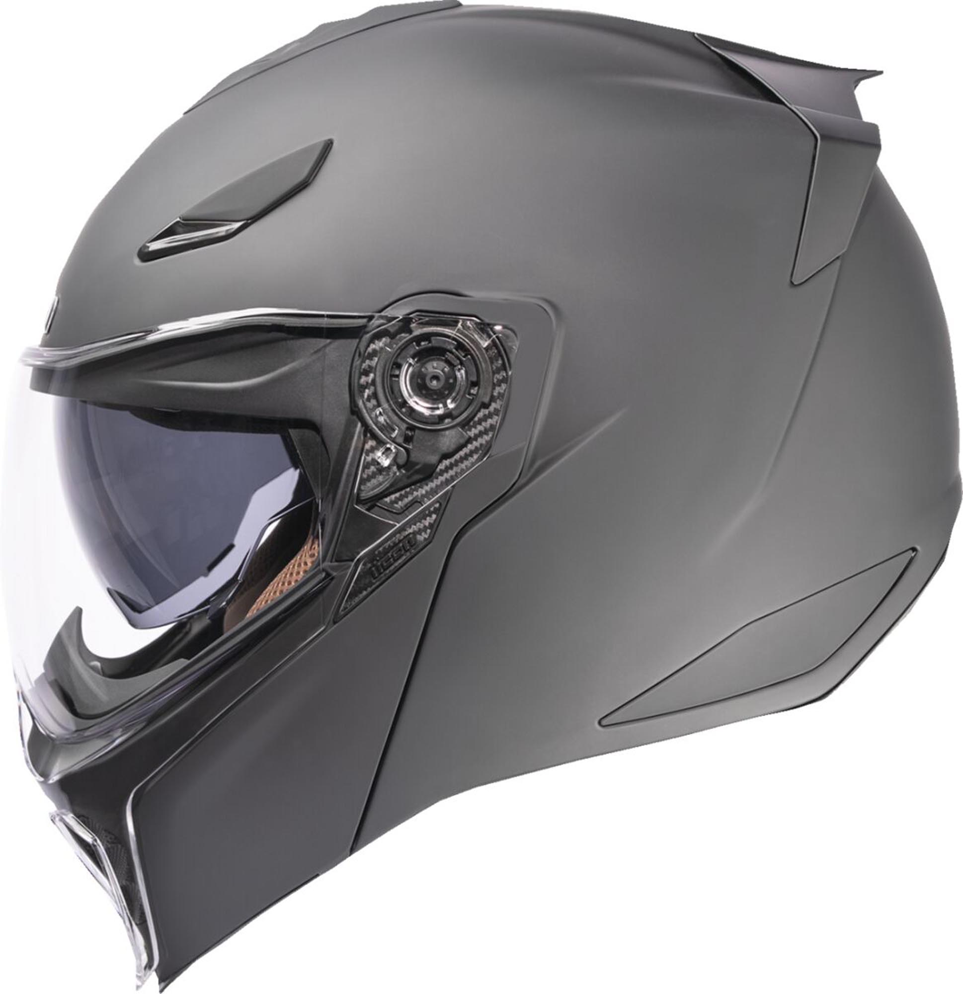 Side view of Icon Threshold Steady State Helmet, black, Size XL for Men