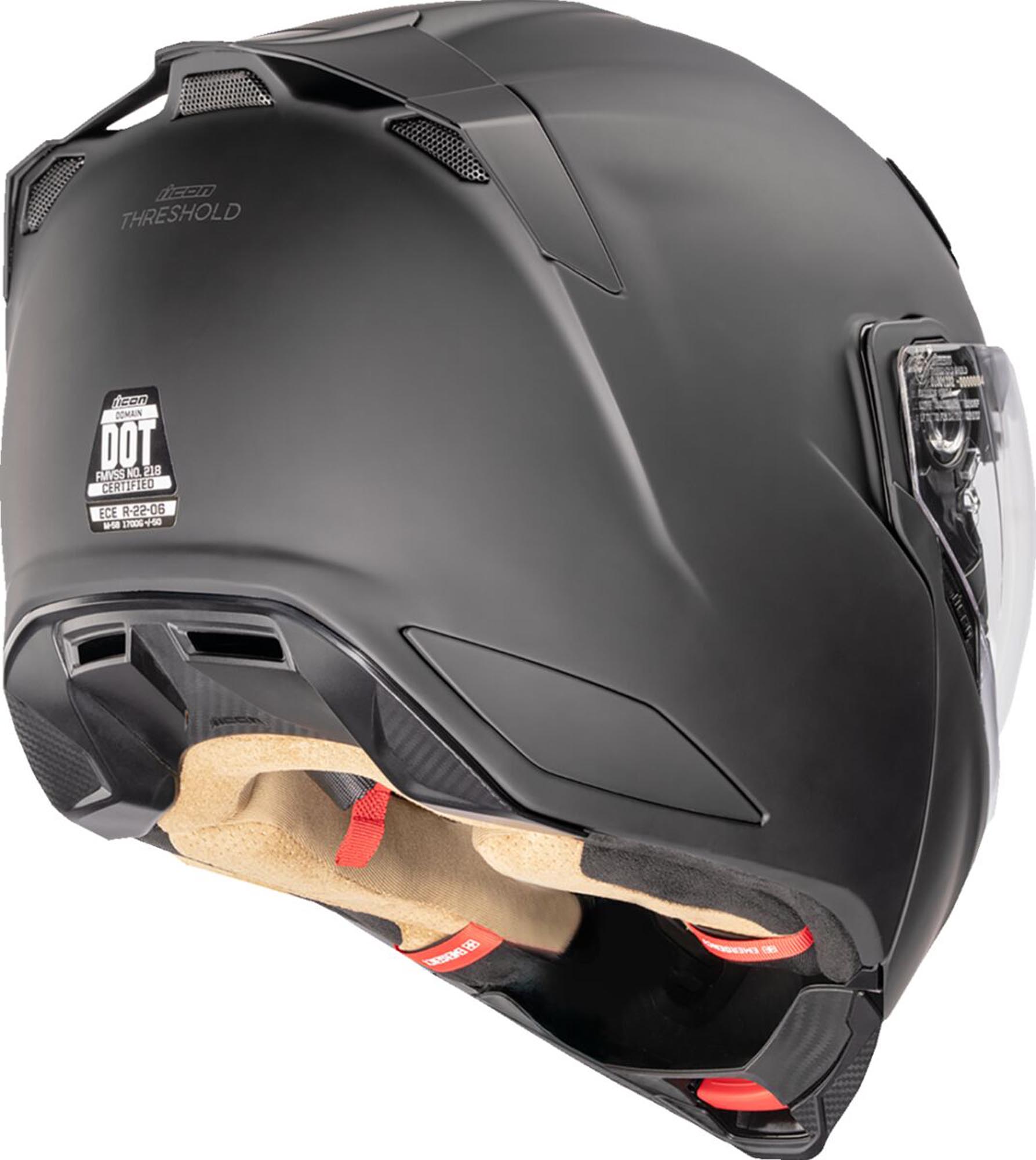 Side view of Icon Threshold Steady State Helmet, black, Size XL for Men