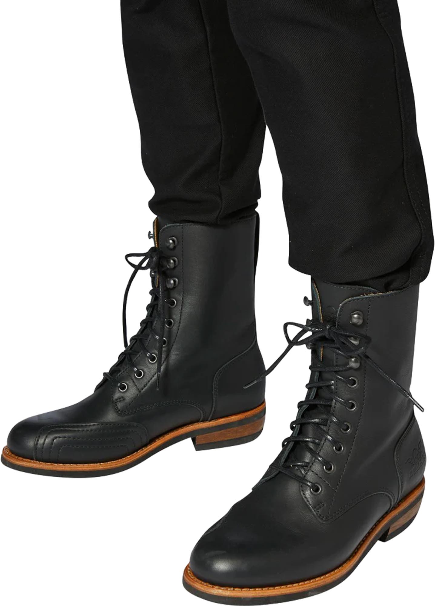 Side view of Rokker Urban Rebel Ladies Motorcycle Boots, black, Size 41 for Women