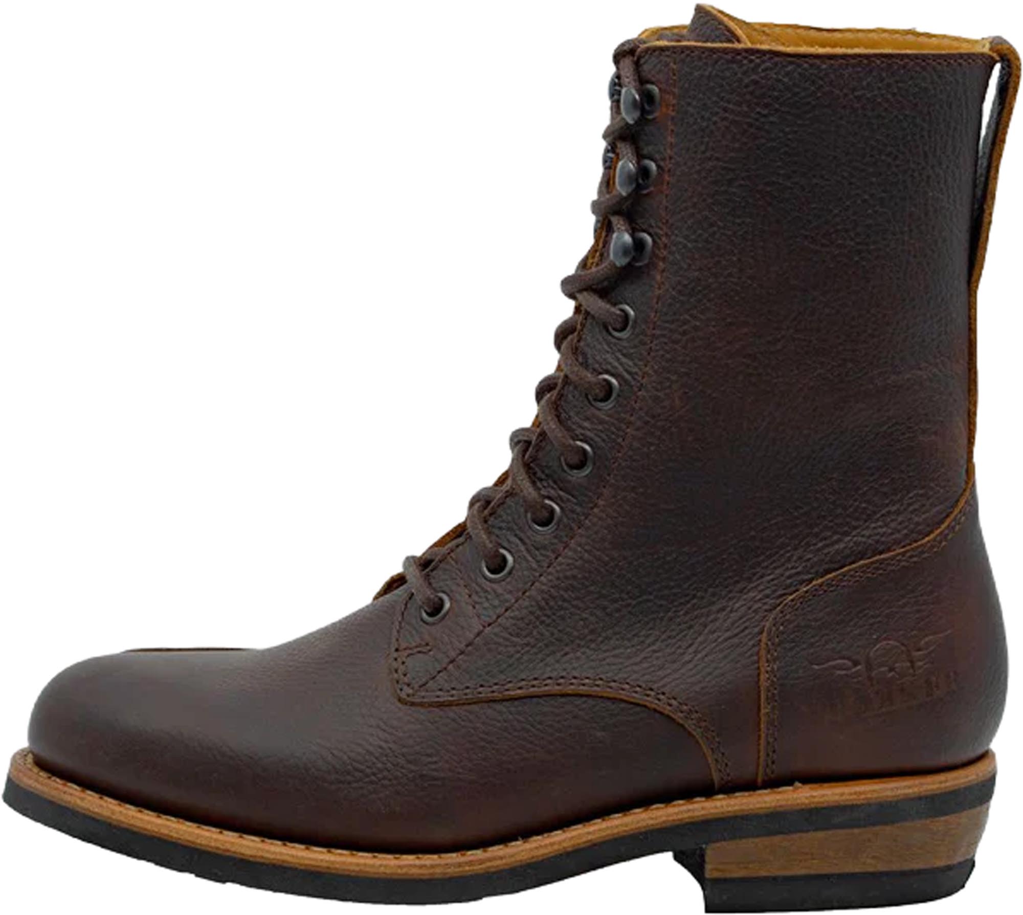 Side view of Rokker Urban Rebel Ladies Motorcycle Boots, brown, Size 37 for Women
