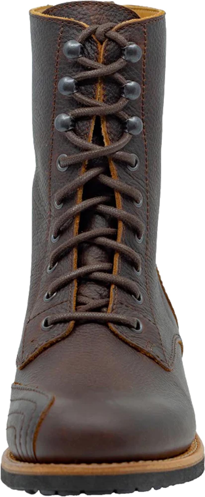 Side view of Rokker Urban Rebel Ladies Motorcycle Boots, brown, Size 37 for Women