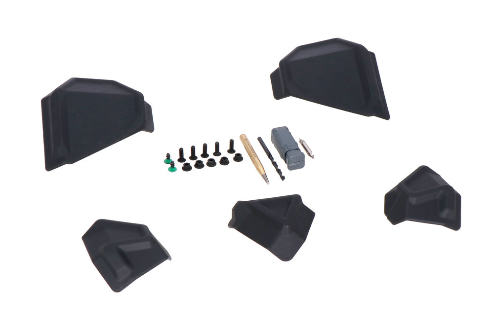 SW-Motech TRAX ADV replacement corner set - For TRAX ADV side cases + top case. Tools included