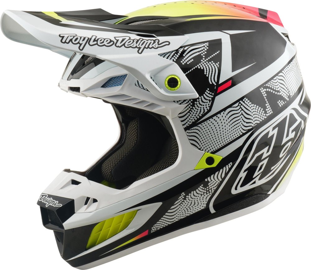 Troy Lee Designs SE5 Carbon MIPS Lined Up Motocross Helmet