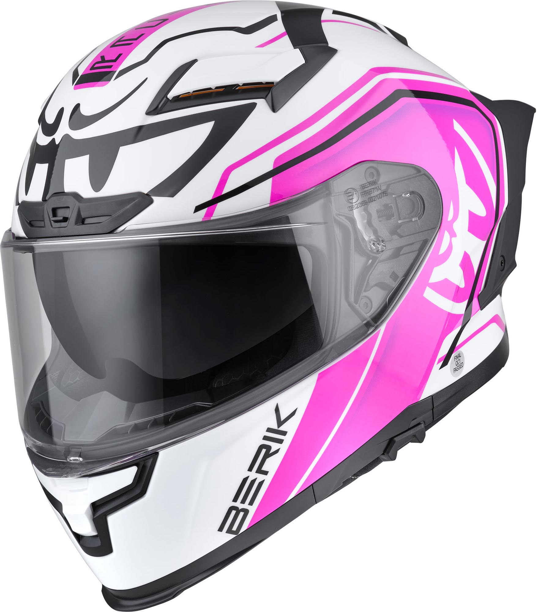 Berik FF871 Mapuro Шлем Белый/Черный/Фиолетовый L 