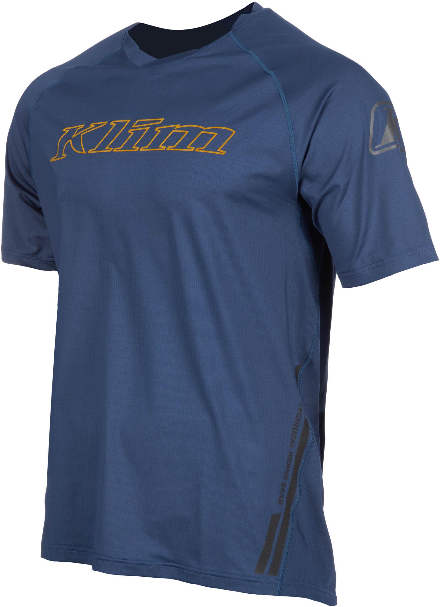 Side view of Klim Revolution Bicycle Jersey, blue, Size 2XL for Men