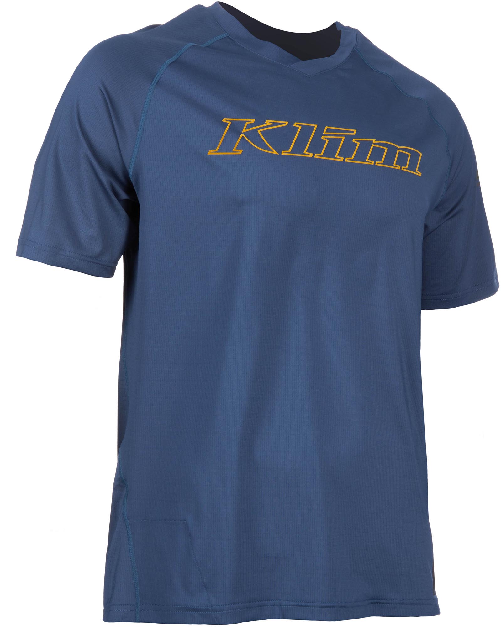 Side view of Klim Revolution Bicycle Jersey, blue, Size 2XL for Men