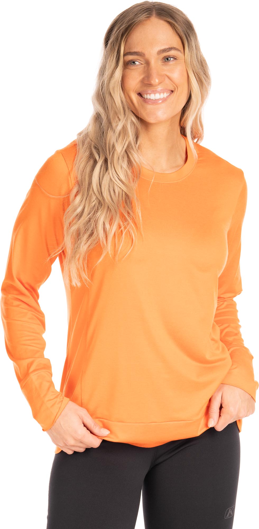 Klim Ostara Ladies Long Sleeve Shirt, Orange, Size S For Women
