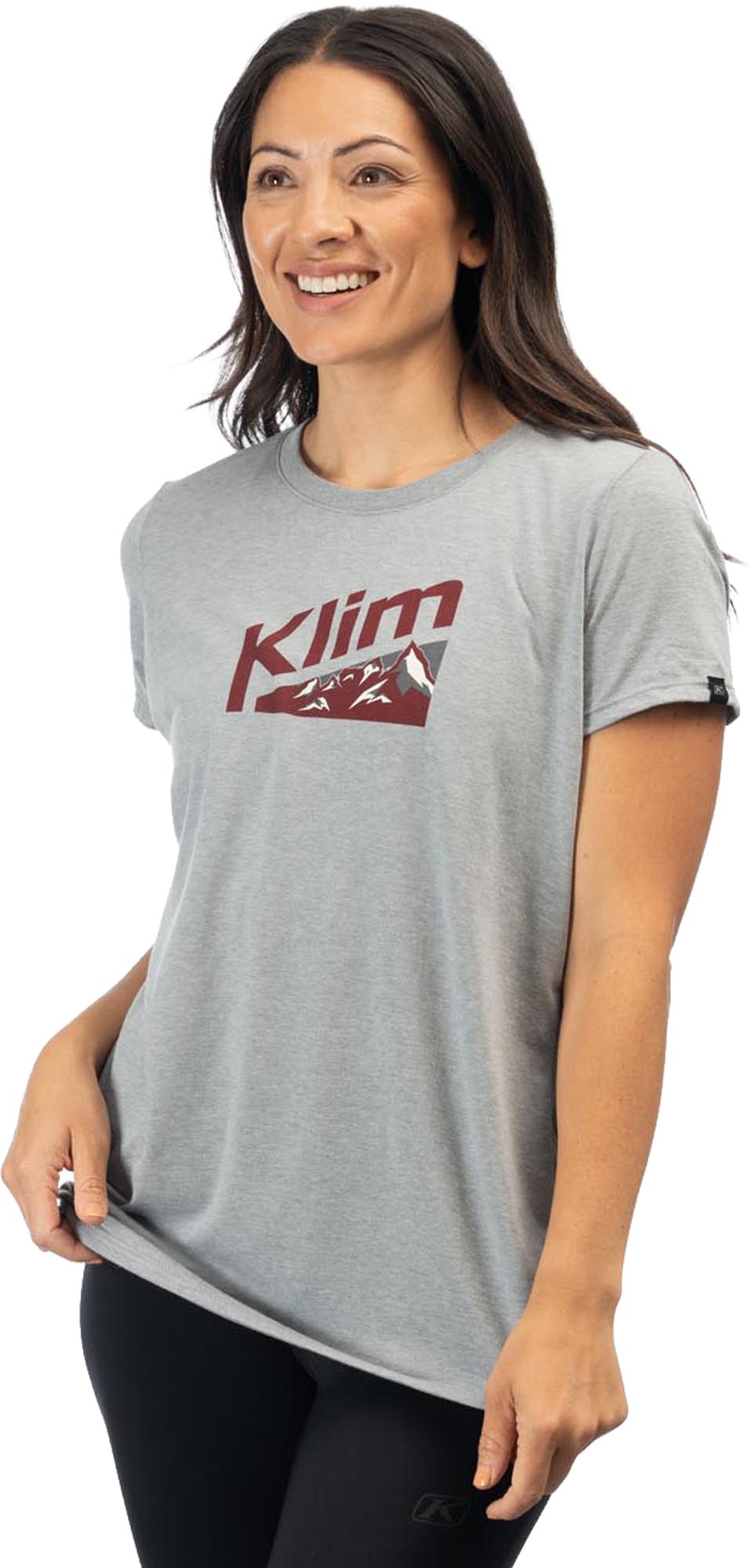 Klim Mountain Peak Tri-Blend Ladies T-Shirt, Grey, Size M For Women