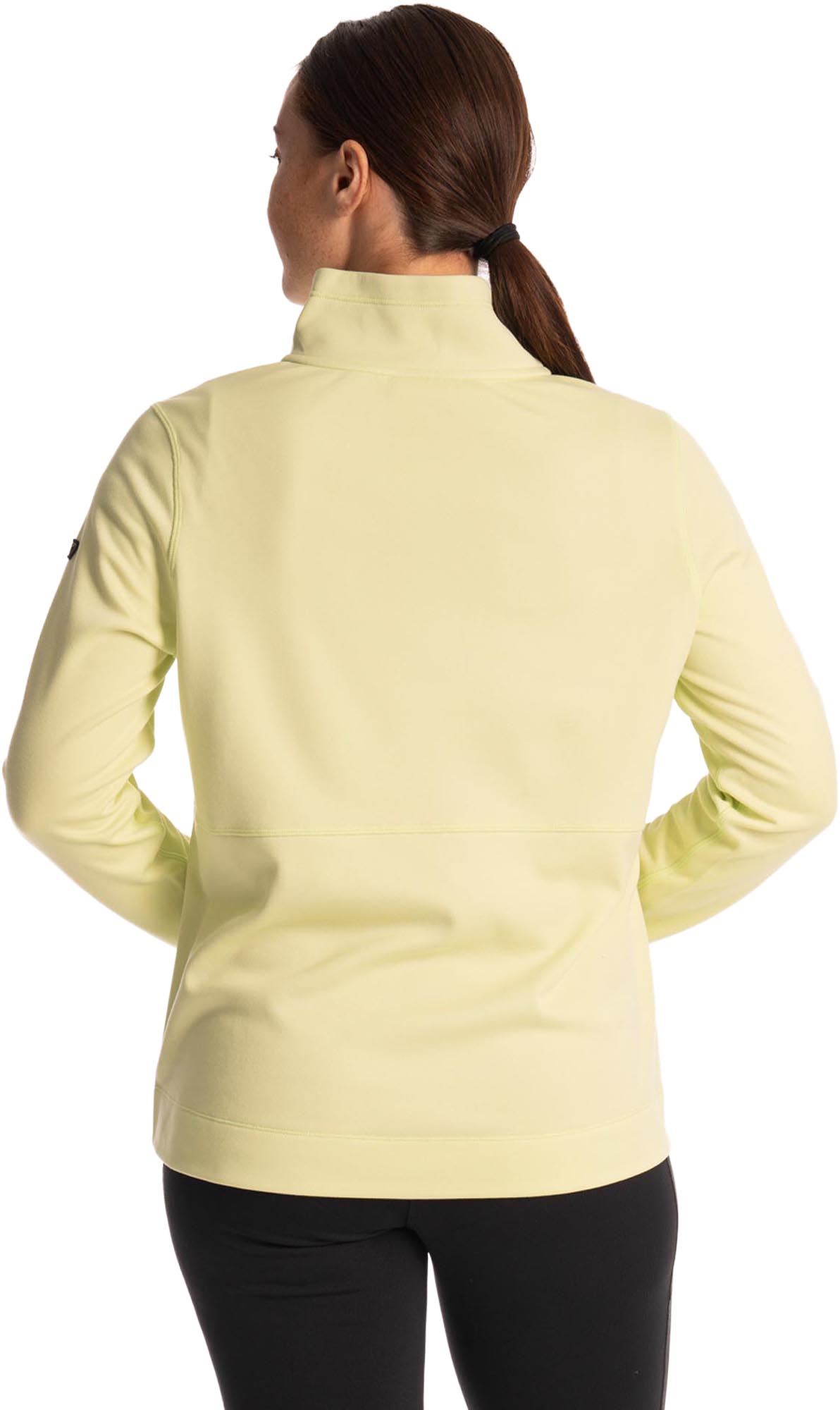 Side view of Klim Solitude Asym Ladies Pullover, yellow, Size M for Women