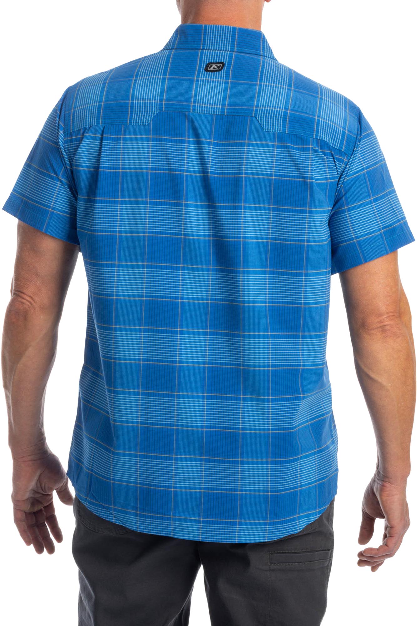 Side view of Klim Taggart Stretch Shirt, blue, Size XL for Men