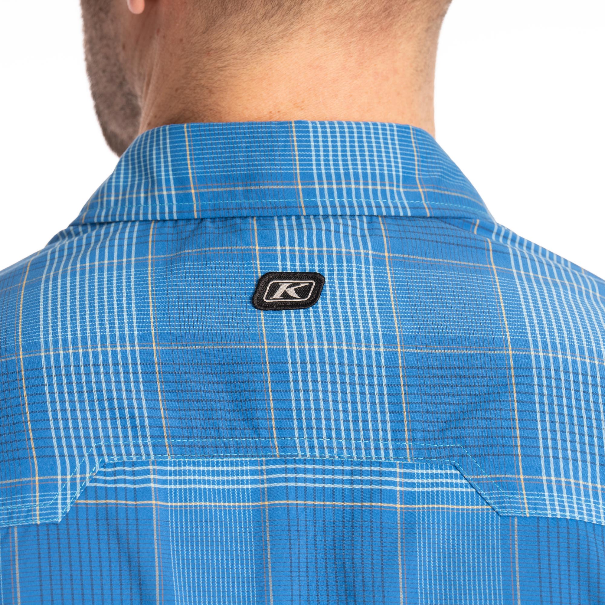 Side view of Klim Taggart Stretch Shirt, blue, Size XL for Men