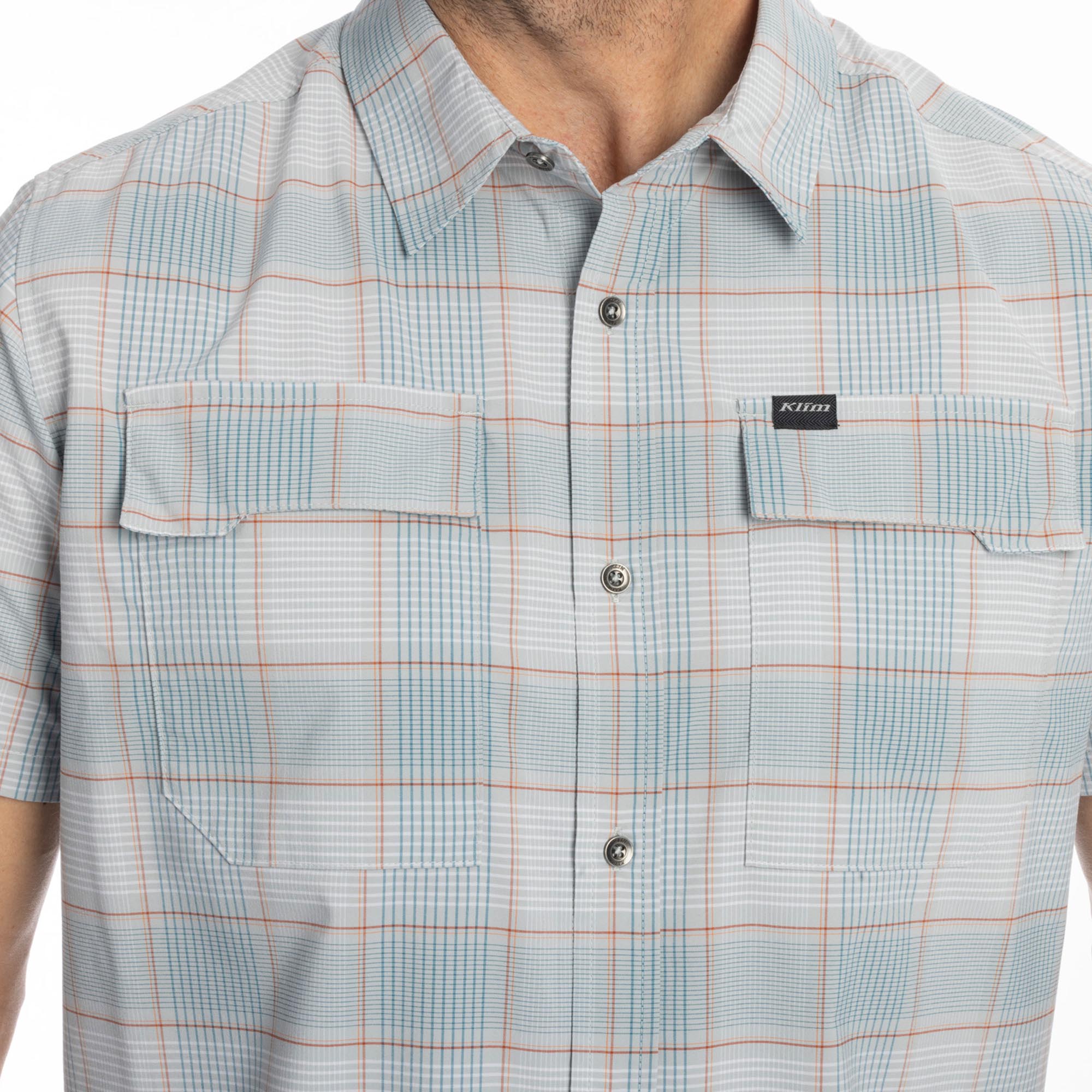 Side view of Klim Taggart Stretch Shirt, white, Size 2XL for Men
