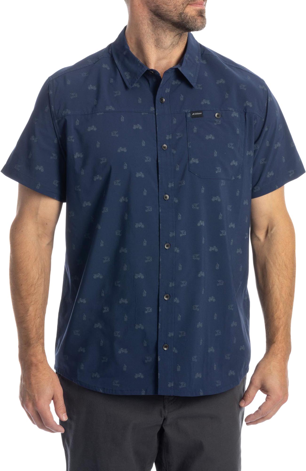 Klim Rambler Stretch Shirt, blue, Size XL for Men