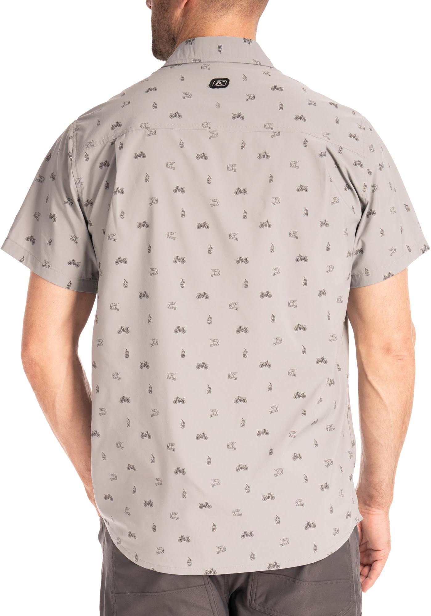Side view of Klim Rambler Stretch Shirt, grey, Size 3XL for Men