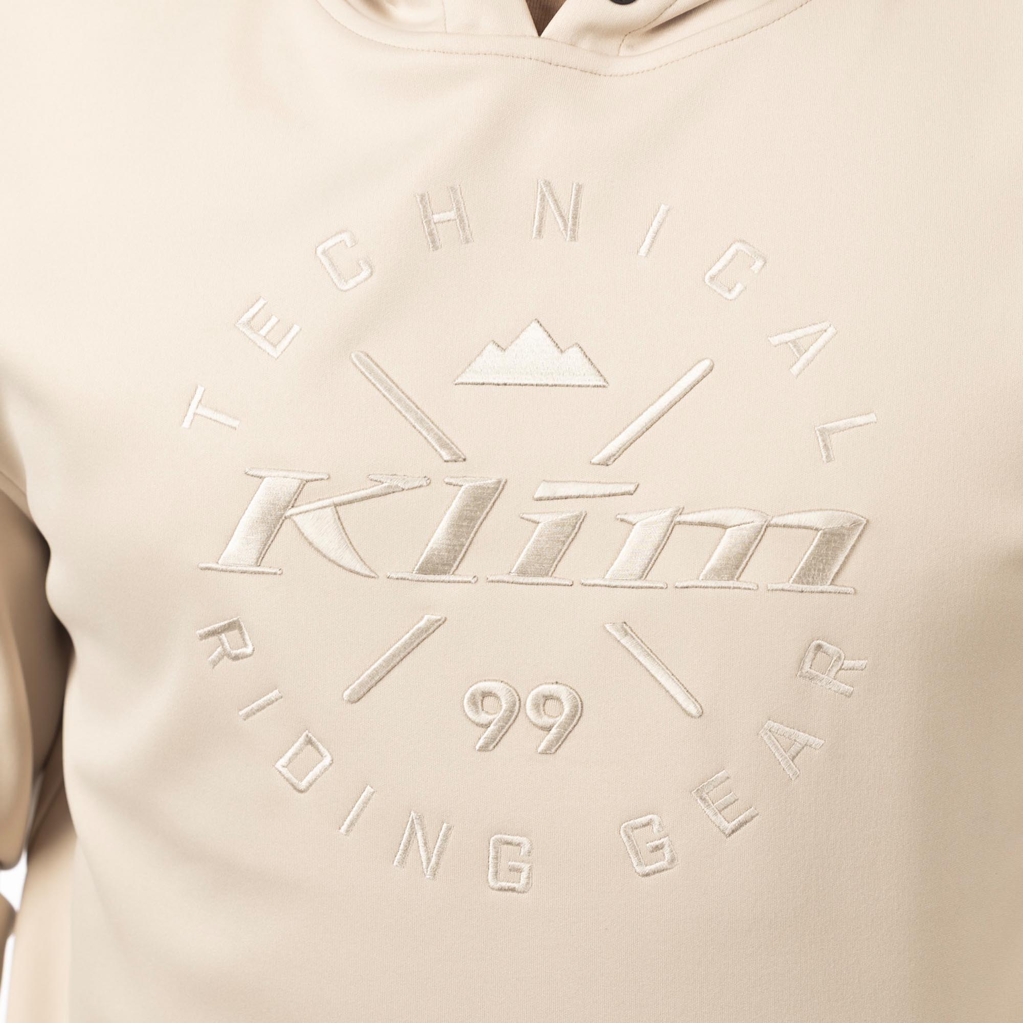 Side view of Klim Wydaho Hoodie, beige, Size 2XL for Men