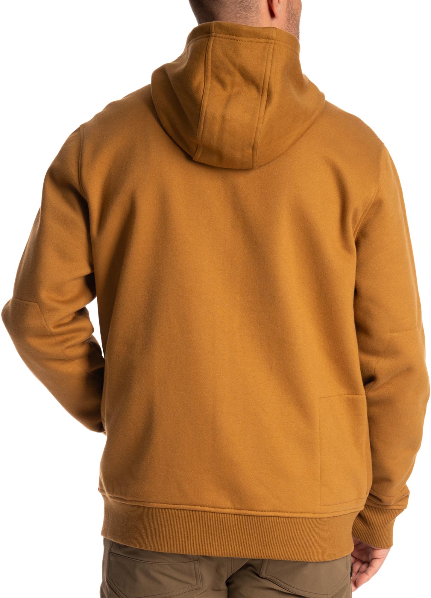 Side view of Klim Gunnison Zip Hoodie, brown, Size L for Men
